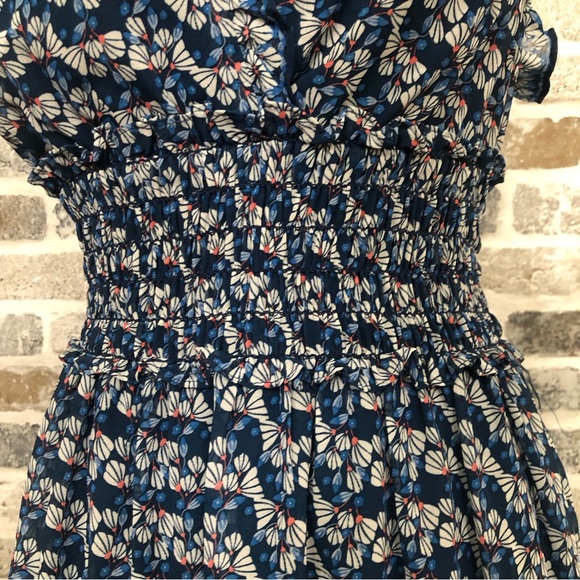 Max Studio Floral Blue Dress Size Medium. New with Tags - Picture 6 of 10